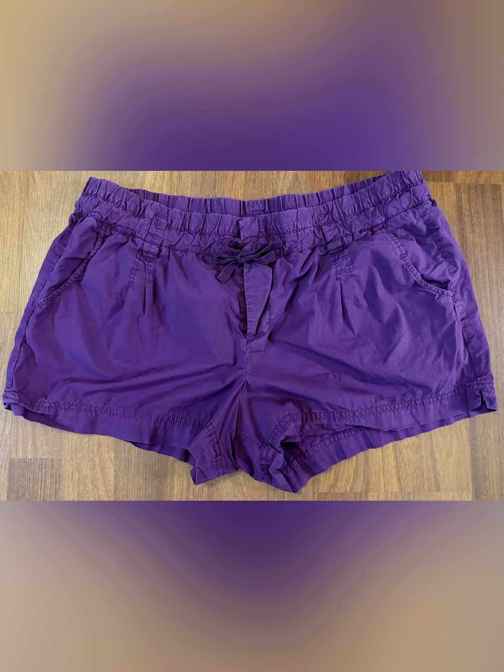 Gap Purple Cotton Pull-On Shorts